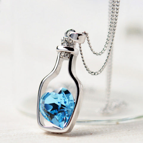 New Design High Quality Women Necklaces Love Drift Bottles