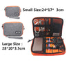 Waterproof Double Layer Cable Storage Electronic Organizer Gadget Travel Bag