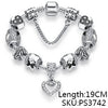 EVOJEW Antique Silver 925 Starfish Eiffel Tower Snowflake Crystal Heart Charm Beads Fit Original Bracelet Women DIY Jewelry Gift