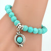Blue Beads Love Bracelet Men Femme Vintage Blessing Bracelets & Bangles for Women Tree/Snake/Owl Pendants Bracelet Jewelry