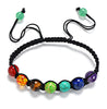 Natural Stone Yoga Seven Chakra Energy Stone Bracelet Blessing & Healing Balance